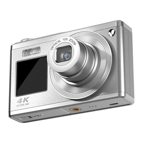 4K HD Optical Zoom Digital Camera 60MP Dual Screen Selfie Camera